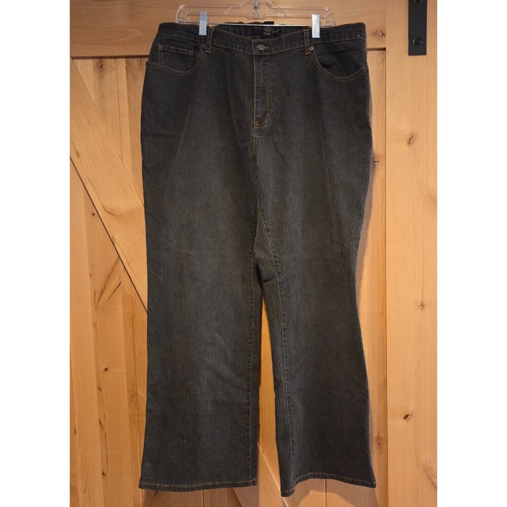 Venezia Lane Bryant Size 20 Ave Gray Denim Stretch Leg Jeans 38x30